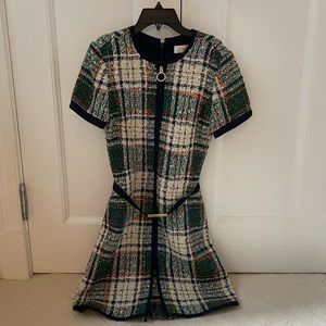 Tory Burch Tartan Tweed Dress - Size 00 - NWT